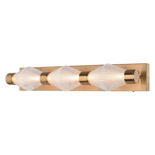 Vaxcel - W0588 - LED Vanity - Fairmont - Muted Brass