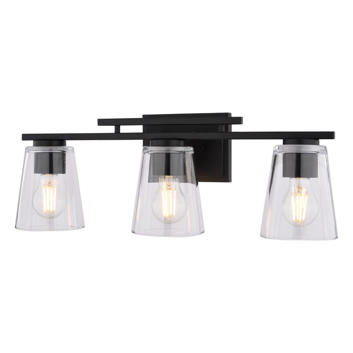 Vaxcel - W0592 - Three Light Vanity - Sedona - Matte Black