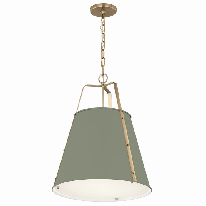 Kichler - 52711HGN - Two Light Pendant - Etcher - HERITAGE GREEN