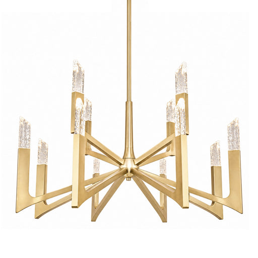 Valenza LED Chandelier Aged Brass