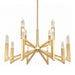 Zeev Lighting - CD12007-LED-12-42-AGB - LED Chandelier - Valenza - Aged Brass