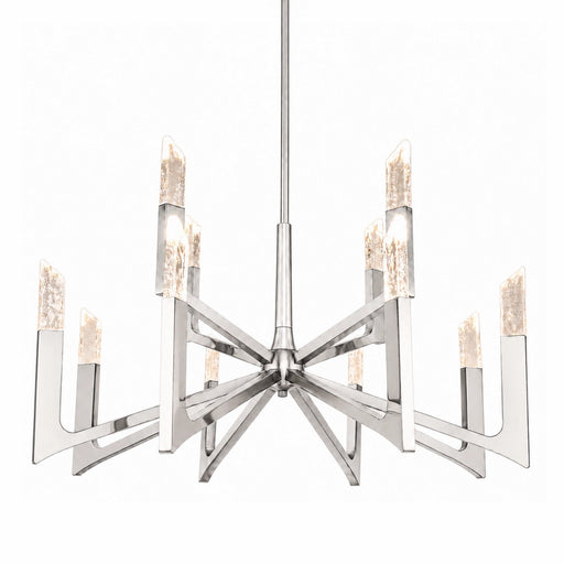 Valenza LED Chandelier Polished Nickel