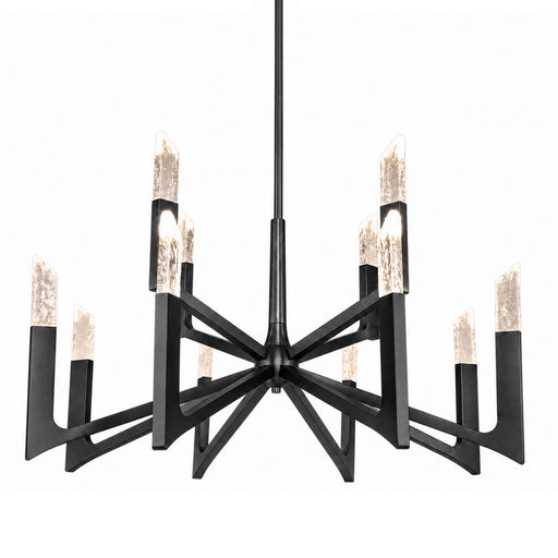 Valenza LED Chandelier Satin Brushed Black