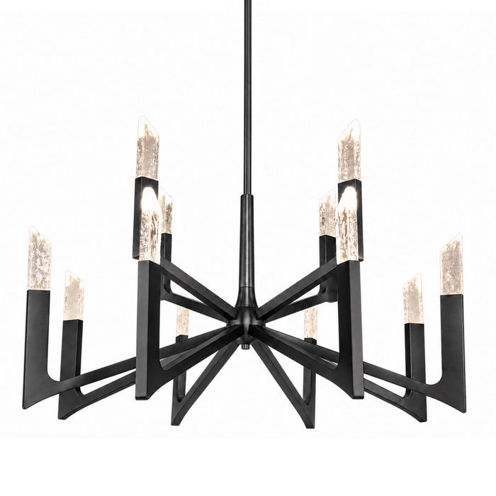 Zeev Lighting - CD12009-LED-12-42-SBB - LED Chandelier - Valenza - Satin Brushed Black