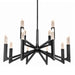 Zeev Lighting - CD12009-LED-12-42-SBB - LED Chandelier - Valenza - Satin Brushed Black