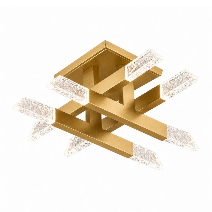 Zeev Lighting - SF12025-LED-8-AGB - LED Semi-Flush Mount - Valenza - Aged Brass
