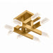 Zeev Lighting - SF12025-LED-8-AGB - LED Semi-Flush Mount - Valenza - Aged Brass
