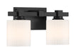 Millennium - 23102-MB - Two Light Vanity - Abelson - Matte Black