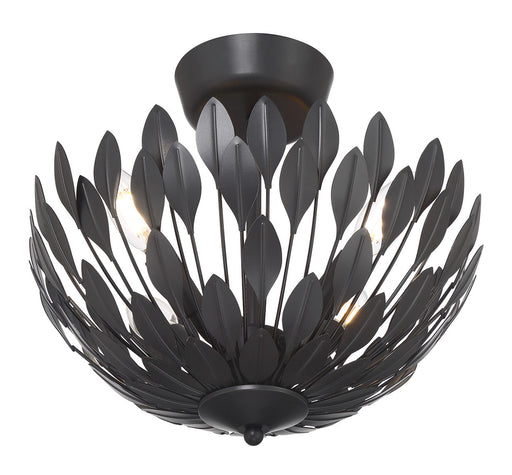 Merylmint Four Light Semi-Flush Mount Matte Black
