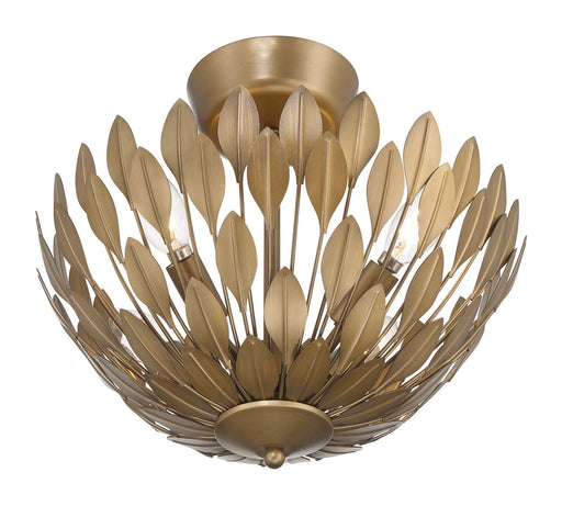 Millennium - 28304-PAB - Four Light Semi-Flush Mount - Merylmint - Painted Aged Brass