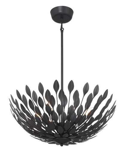 Merylmint Six Light Pendant Matte Black