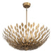 Millennium - 28308-PAB - Eight Light Pendant - Merylmint - Painted Aged Brass