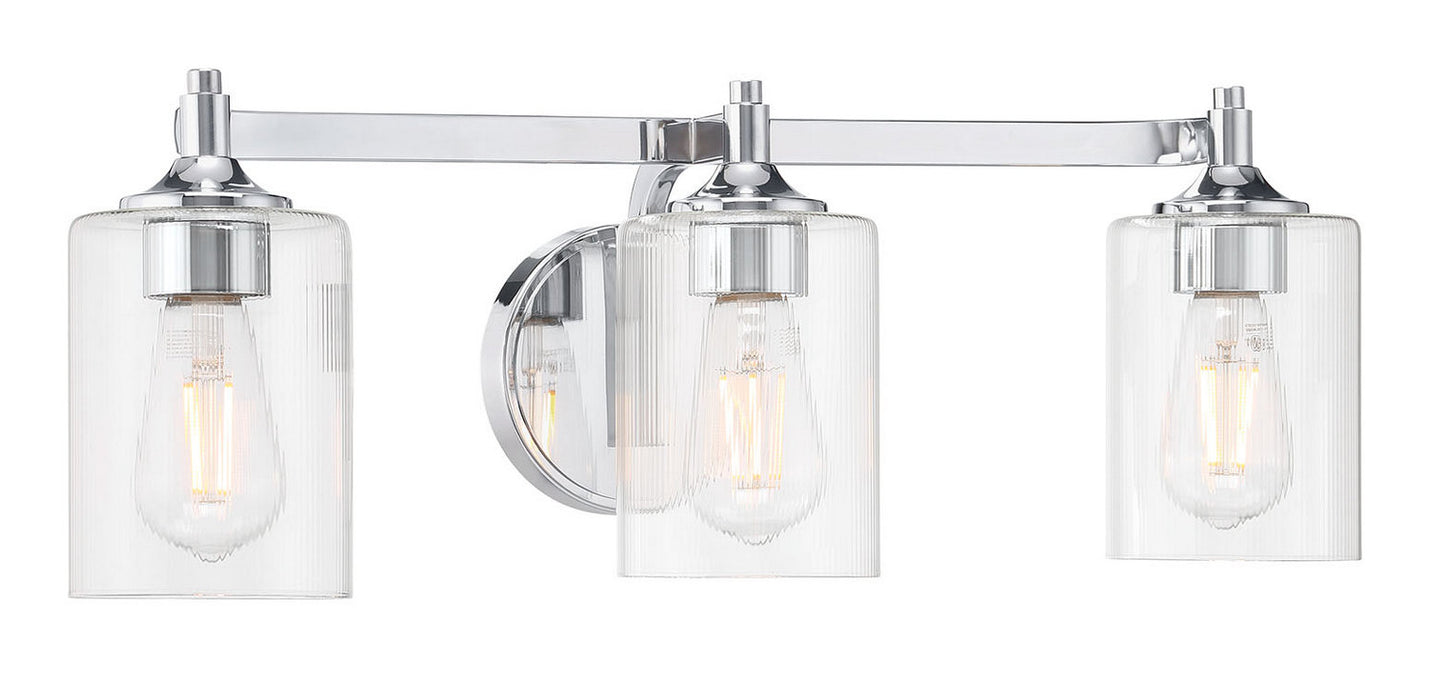 Millennium - 28703-CH - Three Light Vanity - Ryehouse - Chrome