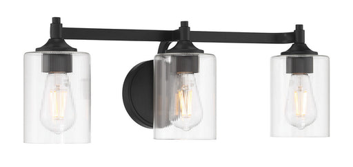 Millennium - 28703-MB - Three Light Vanity - Ryehouse - Matte Black