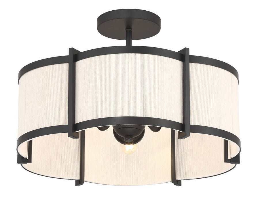 Millennium - 28803-MB - Three Light Semi-Flush Mount - Marlbeck - Matte Black