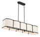 Millennium - 28805-MB - Five Light Linear Chandelier - Marlbeck - Matte Black