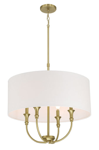 Mairbourne Four Light Pendant Vintage Brass