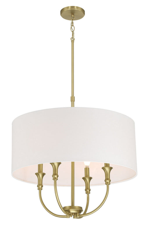 Millennium - 28904-VB - Four Light Pendant - Mairbourne - Vintage Brass