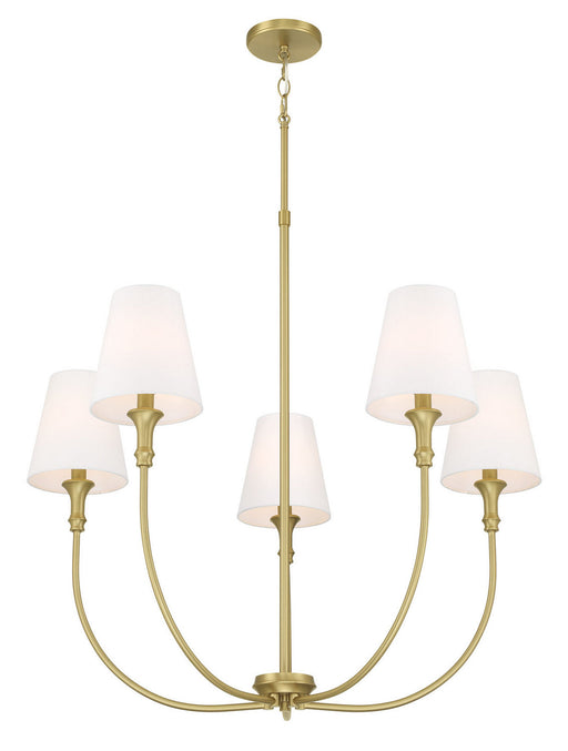Millennium - 28905-VB - Five Light Chandelier - Mairbourne - Vintage Brass