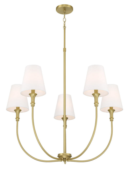 Millennium - 28905-VB - Five Light Chandelier - Mairbourne - Vintage Brass