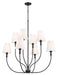 Millennium - 28908-MB - Eight Light Chandelier - Mairbourne - Matte Black