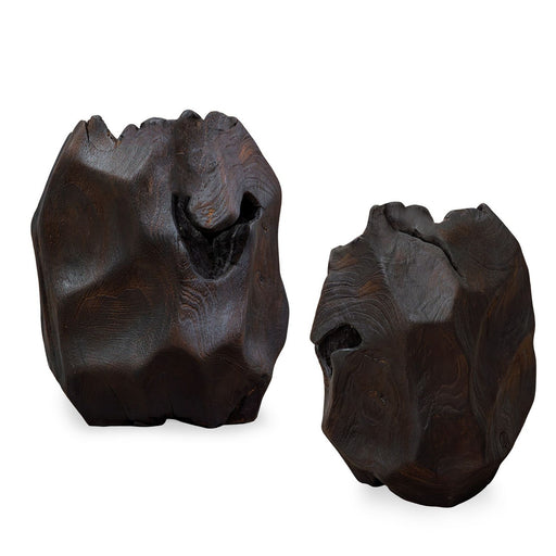Ember Root Sculpture, Set/2 Black