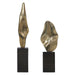 Uttermost - 18393 - Sculptures, Set/2 - Fluid Geometry - Antiqued Gold