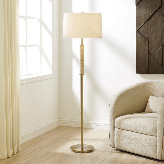 Uttermost - 30736-1 - One Light Floor Lamp - Verlaine - Antique Gold