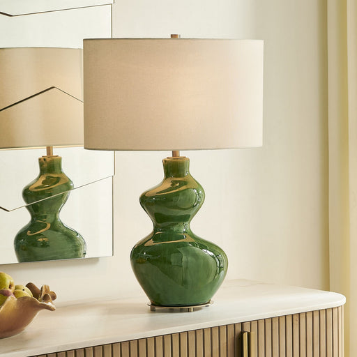 Esall One Light Table Lamp Antique Brass
