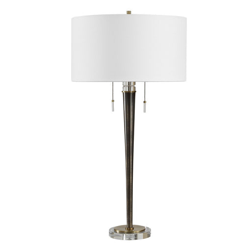 Winchester Two Light Table Lamp Antique Brass