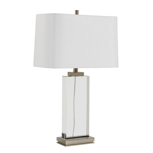 Genevieve One Light Table Lamp Antique Brass