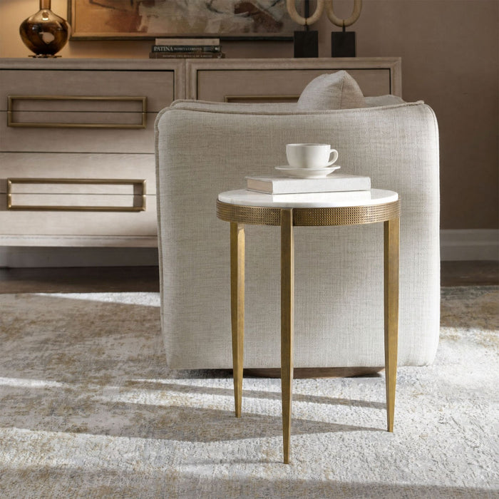 Uttermost - 51203 - Accent Table - Ocilla - Antique Brass
