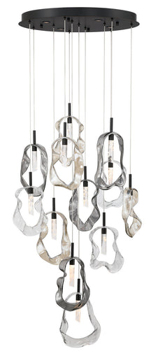 Norah LED Chandelier Matte Black