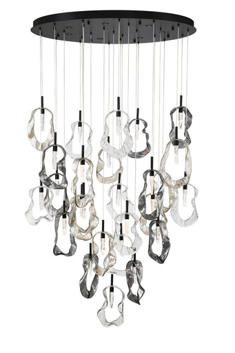 Norah LED Chandelier Matte Black
