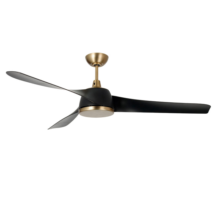 Millennium - 1113LED-BR-MBK - 60" Ceiling Fan - Hammerlin - Brass