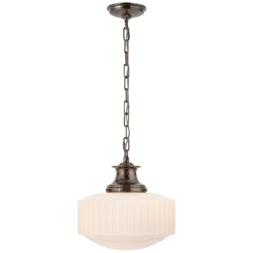 Visual Comfort Signature - TOB 5158AN-WG - One Light Pendant - Milton Road - Antique Nickel