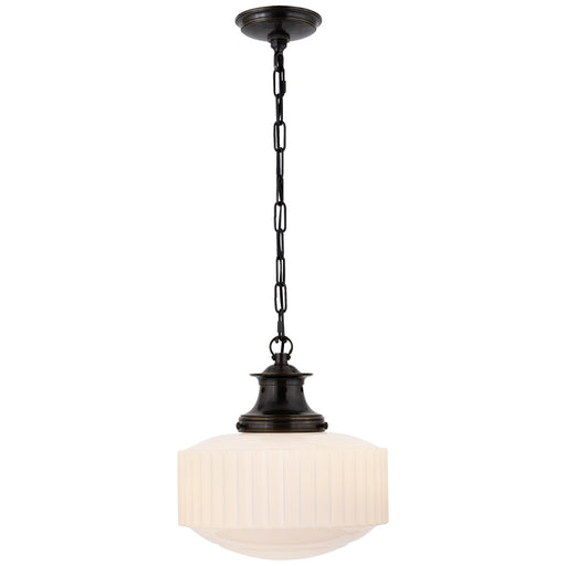 Visual Comfort Signature - TOB 5158BZ-WG - One Light Pendant - Milton Road - Bronze
