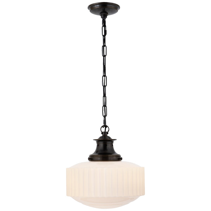 Visual Comfort Signature - TOB 5158BZ-WG - One Light Pendant - Milton Road - Bronze