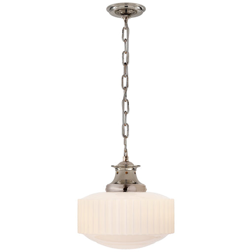 Visual Comfort Signature - TOB 5158PN-WG - One Light Pendant - Milton Road - Polished Nickel