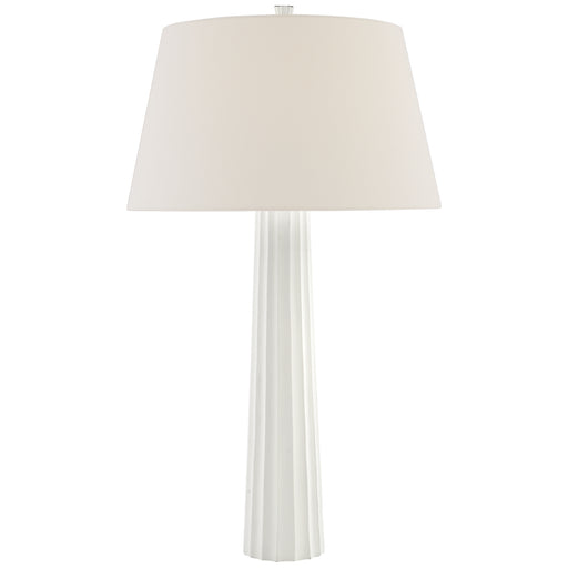 Visual Comfort Signature - CHA 8906WHT-L-CL - LED Table Lamp - Fluted Spire - Plaster White