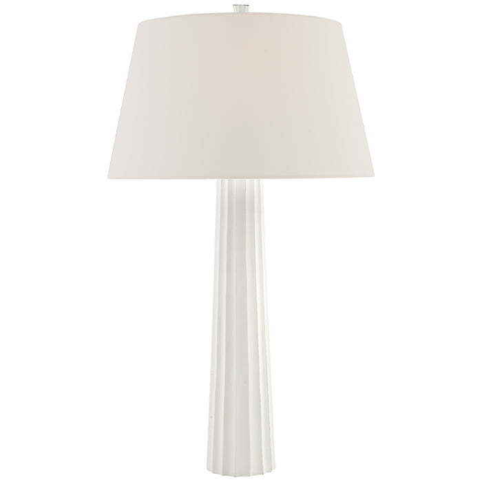 Visual Comfort Signature - CHA 8906WHT-L-CL - LED Table Lamp - Fluted Spire - Plaster White