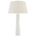 Visual Comfort Signature - CHA 8906WHT-L-CL - LED Table Lamp - Fluted Spire - Plaster White