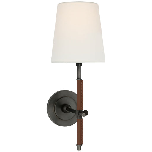 Visual Comfort Signature - TOB 2580BZ/SDL-SDL - LED Wall Sconce - Bryant Wrapped - Bronze and Saddle Leather