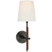 Visual Comfort Signature - TOB 2580BZ/SDL-SDL - LED Wall Sconce - Bryant Wrapped - Bronze and Saddle Leather