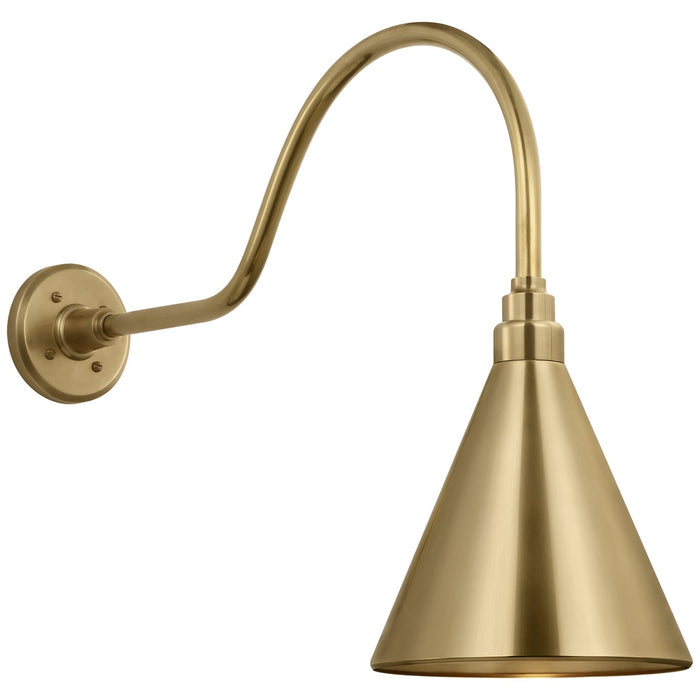 Visual Comfort Signature - TOB 2802HAB/S10-HAB - LED Barn Light - Academy Barn Light - Hand-Rubbed Antique Brass