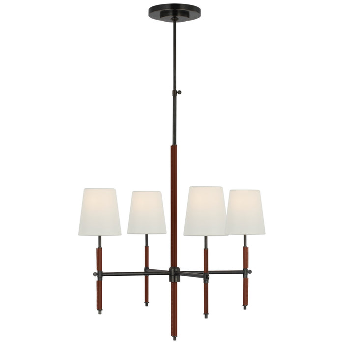 Visual Comfort Signature - TOB 5580BZ/SDL-SDL - LED Chandelier - Bryant Wrapped - Bronze and Saddle Leather