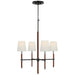 Visual Comfort Signature - TOB 5580BZ/SDL-SDL - LED Chandelier - Bryant Wrapped - Bronze and Saddle Leather
