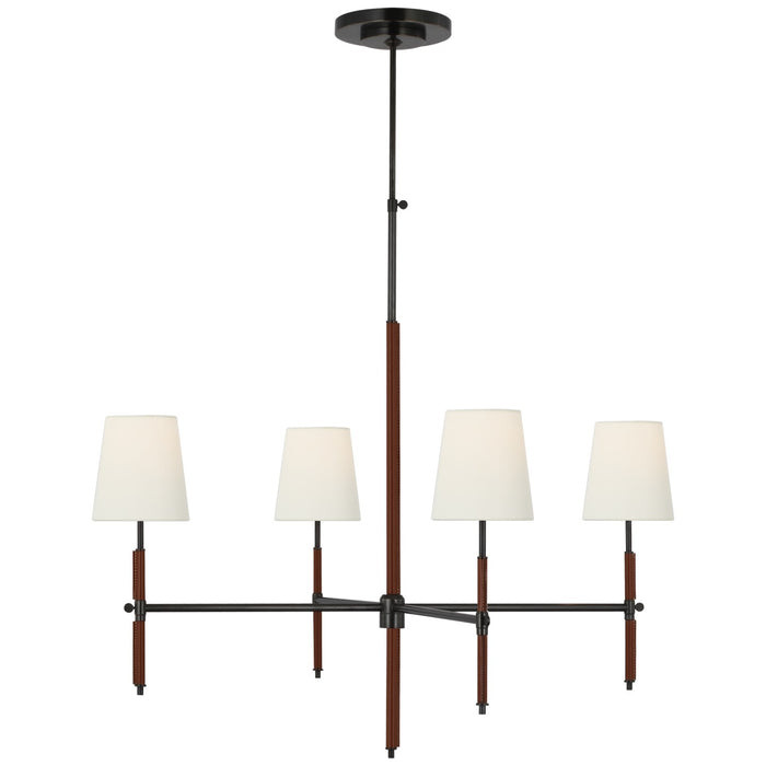 Visual Comfort Signature - TOB 5582BZ/SDL-SDL - LED Chandelier - Bryant Wrapped - Bronze and Saddle Leather
