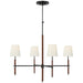 Visual Comfort Signature - TOB 5582BZ/SDL-SDL - LED Chandelier - Bryant Wrapped - Bronze and Saddle Leather