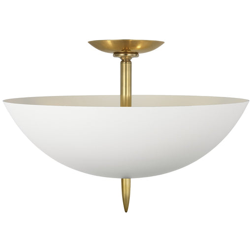 Visual Comfort Signature - ARN 4240HAB-PW - LED Semi-Flush Mount - Orsini - Hand-Rubbed Antique Brass
